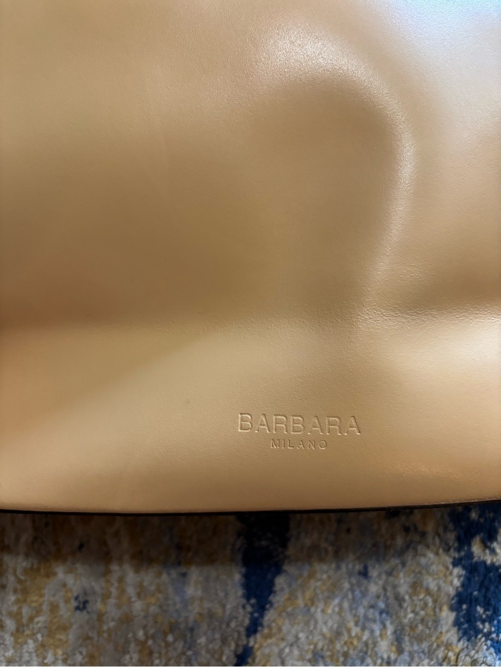 Barbara Milano Tan Leather Tote Bag